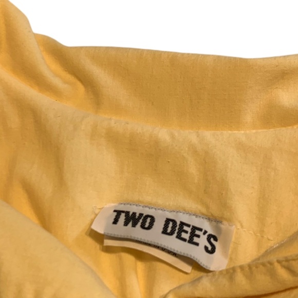 VINTAGE | Two‎ Dee’s Pale Yellow Dress - Sz 14 - Picture 7 of 13